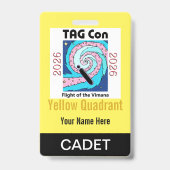 TAG Con 2026 - Yellow Quadrant - Cadet Badge (Dos)
