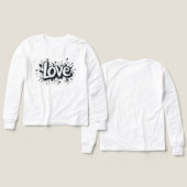 Tag d'amour monochrome (Motif Recto et Verso)