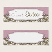 Tag de cadeau Chic Safari Skinny (Devant & derrière)