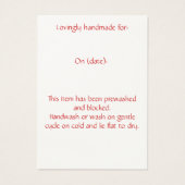 Tag de hang du Knitter (Dos)