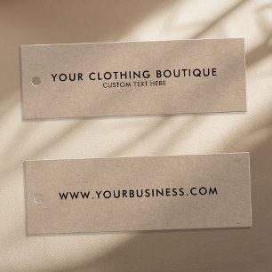Tag de hang minimaliste moderne pour les affaires 