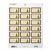 Tag de Noël Étiquettes (Feuille entière)