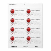 Tag de Noël Étiquettes (Feuille entière)
