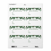 Tag de Noël Étiquettes (Feuille entière)