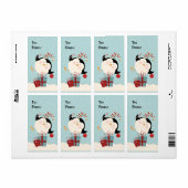 Tag de Noël Penguin Étiquette (Feuille entière)