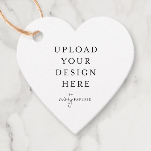 Tag de préférence cardiaque, étiquette cadeau 1,75 (Devant)