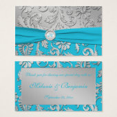 Tag de préférence Turquoise et Silver Mariage dama (Devant & derrière)