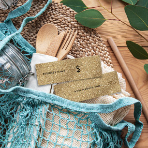 Tag de prix de luxe stylish Parties scintillant or