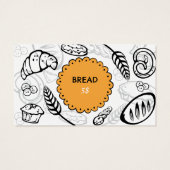 Tag de prix du pain de boulangerie (Dos)