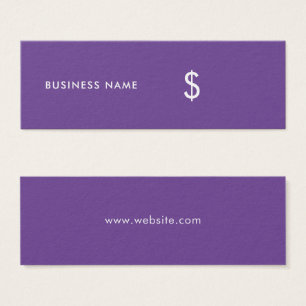 Tag de prix moderne élégant simple violet blanc