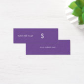Tag de prix moderne élégant simple violet blanc (Bureau)
