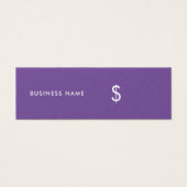 Tag de prix moderne élégant simple violet blanc (Devant)
