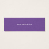 Tag de prix moderne élégant simple violet blanc (Dos)
