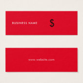 Tag de prix rouge simple et brillant (Devant & derrière)