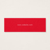 Tag de prix rouge simple et brillant (Dos)