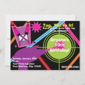 Tag Girl Invitations de fête d'anniversaire (Devant)