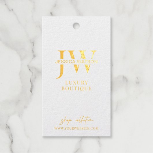 Tag Hang Étiquette Gold Foil (Recto)