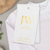 Tag Hang Étiquette Gold Foil
