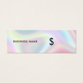 Tag Holographique Chic Moderne Minimal Prix Simple (Devant)