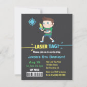 Tag laser carte VIP Boys Anniversday Party Invitat (Devant)
