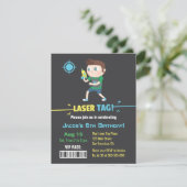 Tag laser carte VIP Boys Anniversday Party Invitat (Debout devant)