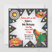 Tag laser Invitation de fête d'anniversaire (Devant)