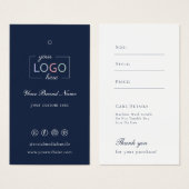 Tag Marine Blanc (Devant & derrière)