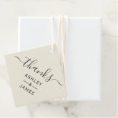 Tag Merci, étiquette cadeau Mariage Merci Favorise (En situation)