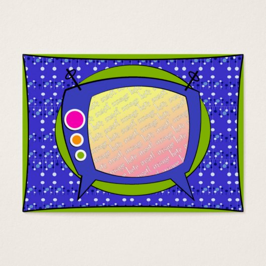 Tag Modèle - Retro TV (Devant)