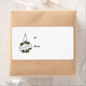 tag noël ou étiquette (En situation)