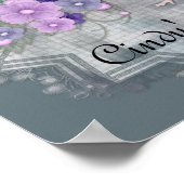 Tag Poster personnalisable Petit Elfe avec Fleurs (Coin)