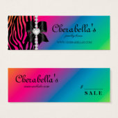 Tag Rainbow Zebra (Devant & derrière)