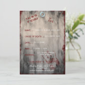 Tag Style Halloween Fête Invitation (Debout devant)