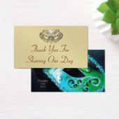 Tag turquoise Masquerade Elegant Favor (Bureau)