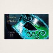 Tag turquoise Masquerade Elegant Favor (Dos)