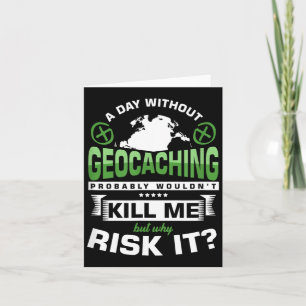 Tag Zonder Geocaching GPS Savenger Hunt Caches Cad Kaart