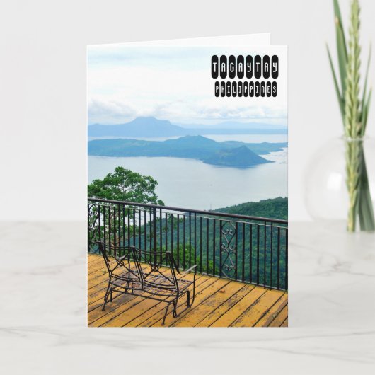 Tagaytay Feestdagen Kaart (Voorkant)