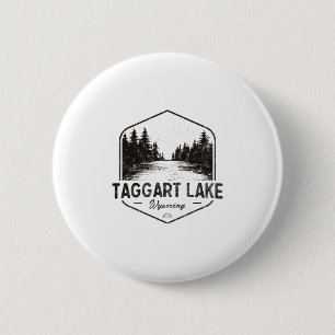 Taggart Lake Wyoming Buiten Vintage 3 Ronde Button 5,7 Cm