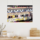 Tagged-up metrowagen poster (Keuken)