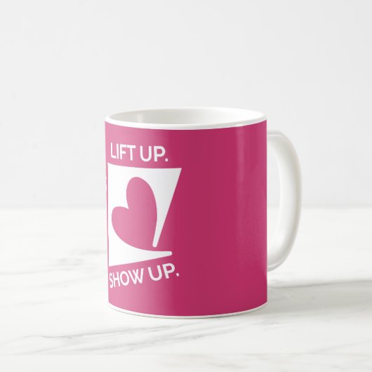 Tagline Pink Coffee Mug (Devant droit)