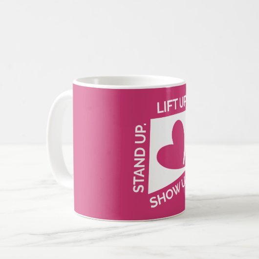 Tagline Pink Coffee Mug (Devant gauche)