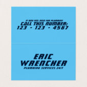 Taglinepomp Visitekaartjes (Binnenkant ongevouwen)