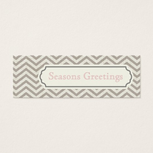 Tags cadeaux Chevron, Cartes de profil (Devant)