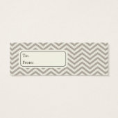Tags cadeaux Chevron, Cartes de profil (Dos)