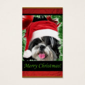 Tags cadeaux Christmas Shih Tzu (Dos)
