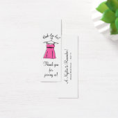 Tags cadeaux de douche Lingerie rose (Bureau)