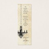 Tags du Mariage vintage Damask Chandelier (Dos)