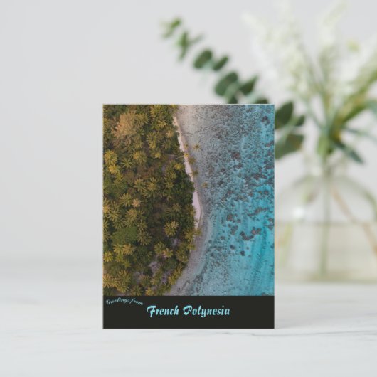 Tahaa Frans-Polynesië Briefkaart (Staand voorkant)