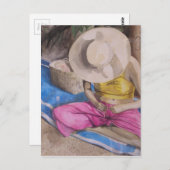 Tahiti Basket Weaver Briefkaart (Voorkant / Achterkant)