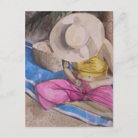 Tahiti Basket Weaver Briefkaart (Voorkant)